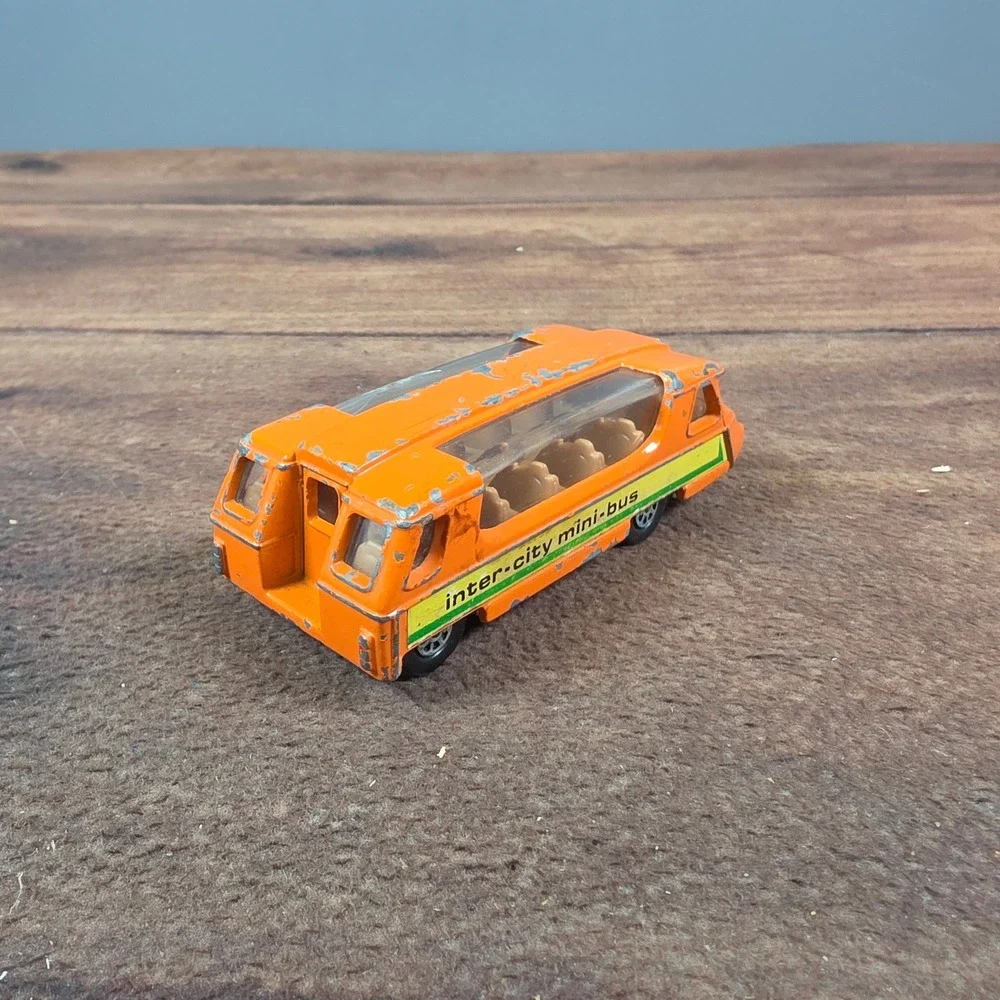 Corgi Inter-City Mini-Bus Kids OS Orange Good Vintage Diecast Toy Great Britain